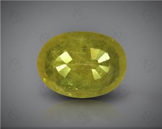 Natural Heated & Treated Yellow Sapphire Certified 4.13 CTS (DIN 86192 )